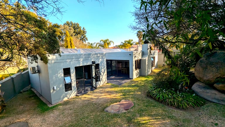 Rear garden view of house